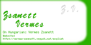 zsanett vermes business card